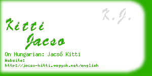kitti jacso business card